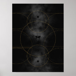 Modern Abstrakt Art medelårhundradets minimalistis Poster