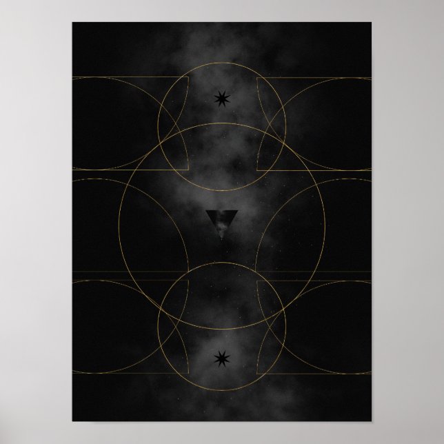 Modern Abstrakt Art medelårhundradets minimalistis Poster (Framsidan)