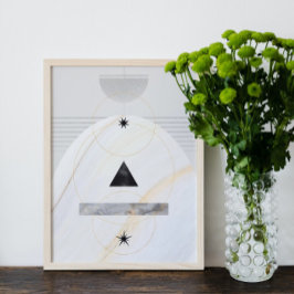 Modern Abstrakt Art medelårhundradets minimalistis Poster