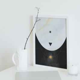 Modern Abstrakt Art medelårhundradets minimalistis Poster