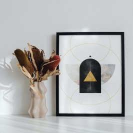 Modern Abstrakt Art medelårhundradets minimalistis Poster