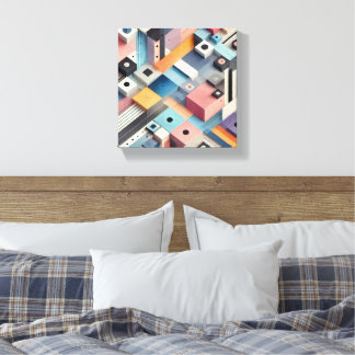 modern abstrakt Art Mönster Canvastryck