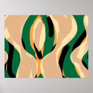 Modern Abstrakt Art Poster - Maximalistiskt Stil