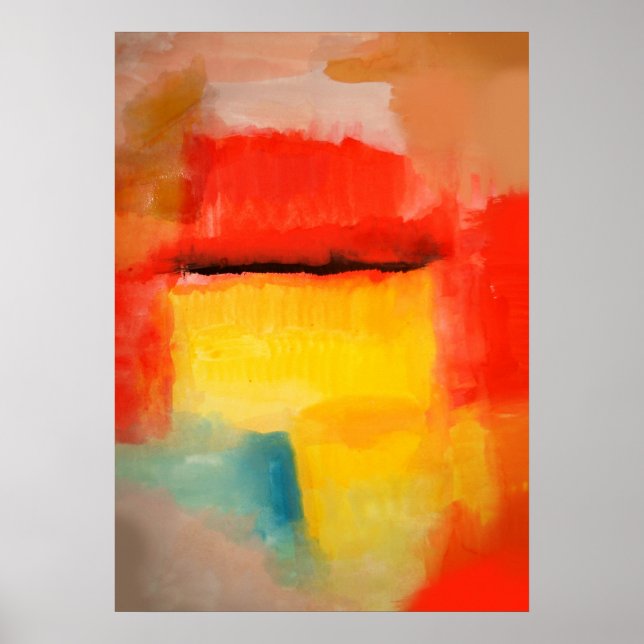 Modern Abstrakt Art Poster - Rothko Stil (Framsidan)