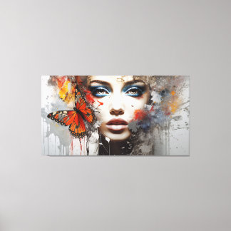 Modern Abstrakt Art Print - Guld Struktur Oil Canv Canvastryck