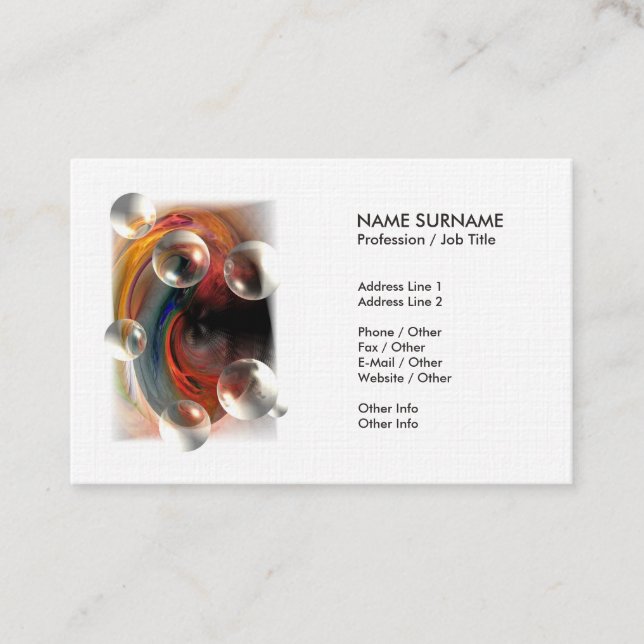 Modern Abstrakt Art Professionell Artwork Luxury Visitkort (Framsida)