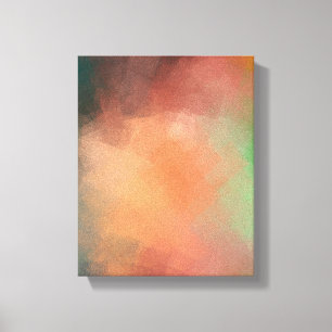 Modern Abstrakt Art Red Blue Grönt Black Colorful Canvastryck