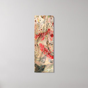 Modern Abstrakt Art Red Gult Grönt Brown Black Canvastryck