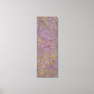 Modern Abstrakt Art Rosa Gult Grönt Lila Black Canvastryck