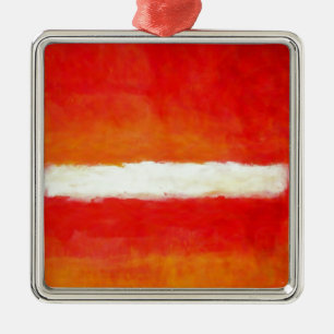 Modern Abstrakt Art - Rothko Stil Julgransprydnad Metall