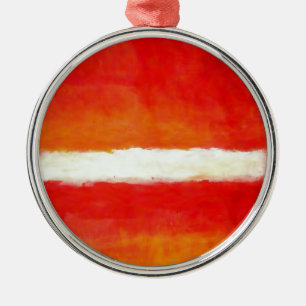 Modern Abstrakt Art - Rothko Stil Julgransprydnad Metall