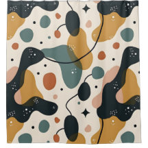 Modern Abstrakt Art Shower Curtain
