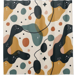 Modern Abstrakt Art Shower Curtain