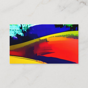 Modern Abstrakt Art Struktur färgstark Visitkort