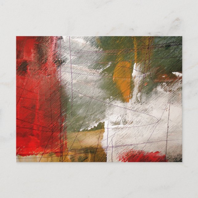 Modern Abstrakt Art Vykort (Framsida)