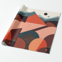 Modern Abstrakt Art Wrapping Papper
