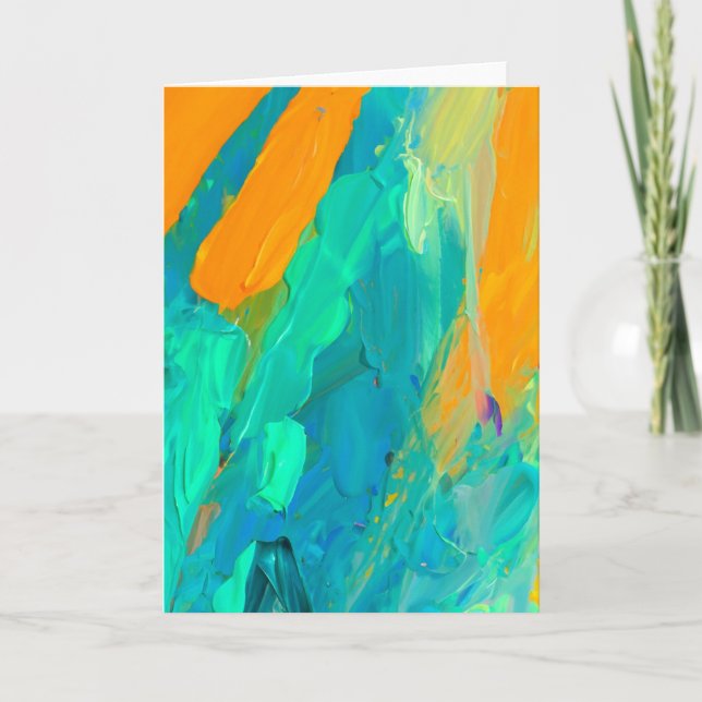 Modern Abstrakt Artwork blank Kort (Framsida)