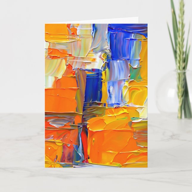 Modern Abstrakt Artwork blank Kort (Framsida)
