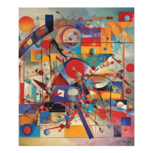 Modern Abstrakt Artwork Fototryck