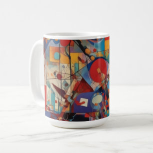 Modern Abstrakt Artwork Kaffemugg