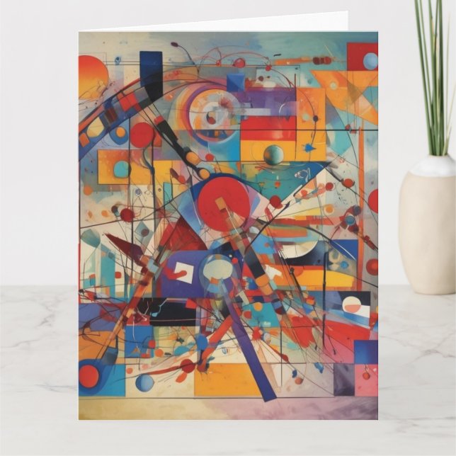Modern Abstrakt Artwork Kort (Framsida)