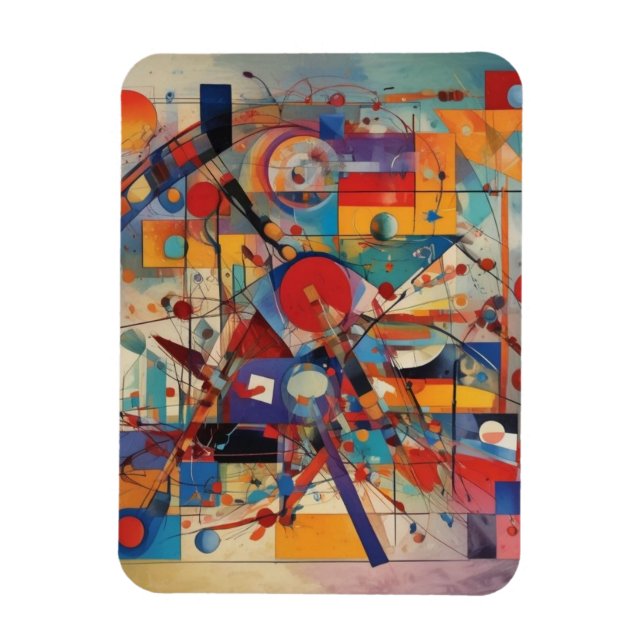 Modern Abstrakt Artwork Magnet (Vertikal)