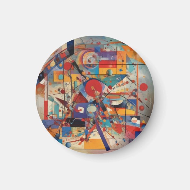 Modern Abstrakt Artwork Magnet (Framsidan)