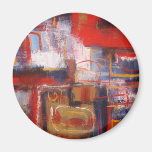 Modern Abstrakt Artwork Magnet