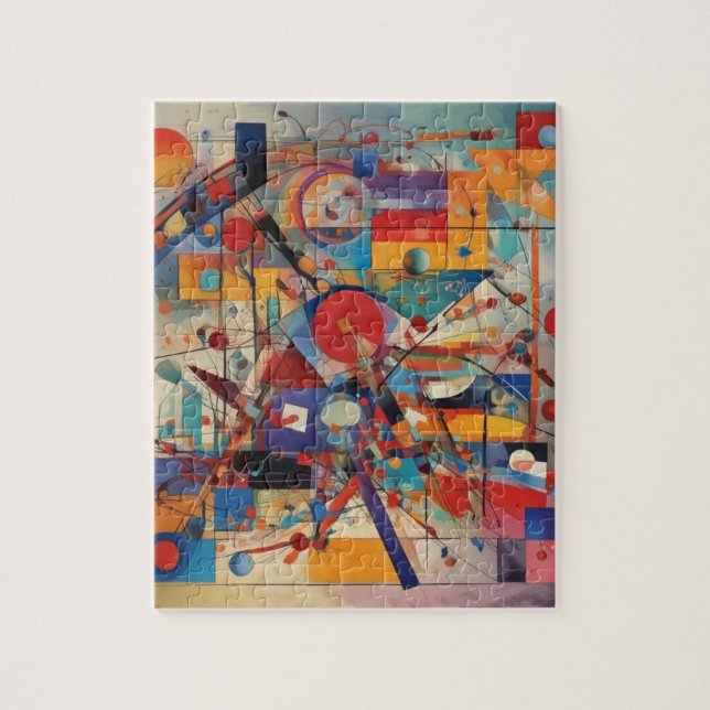 Modern Abstrakt Artwork Pussel (Vertikal)