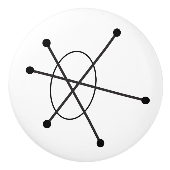 Modern Abstrakt Atommolekylen Atommolekylen i 2000 Knopp (Framsidan)