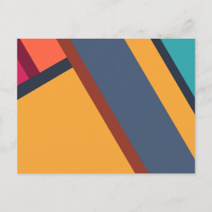 Modern Abstrakt av minimalism Vykort