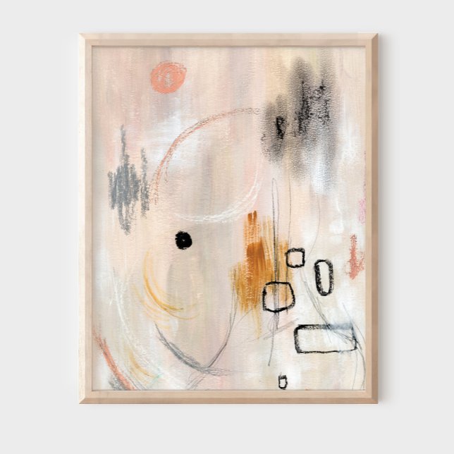 Modern abstrakt av minimalistisk neutralt Poster (Skapare uppladdad)