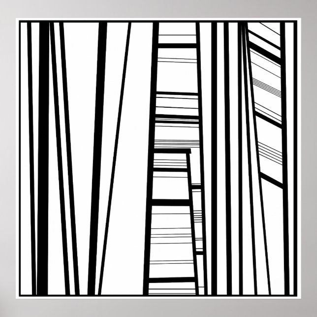 modern abstrakt b/w poster (Framsidan)