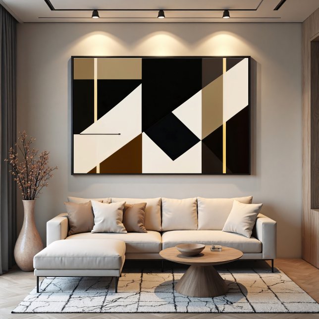 Modern Abstrakt Bauhausinspirerad Poster (Skapare uppladdad)