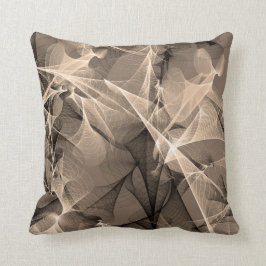 Modern Abstrakt Beige Brown Black Kudde