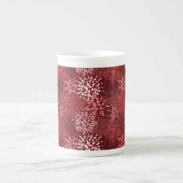 Modern Abstrakt Benporslin Mugg (Framsidan)