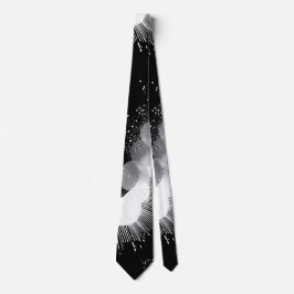 Modern Abstrakt Black and White Splatter Art Slips