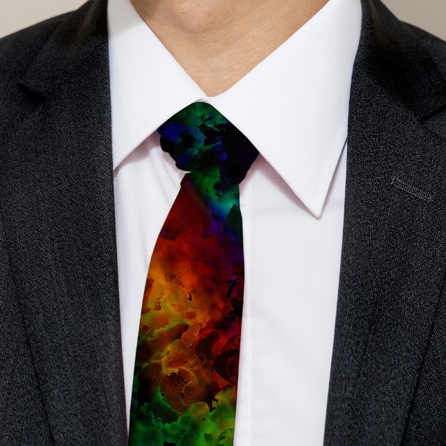 Modern Abstrakt Black Rainbow Slips (Skapare uppladdad)