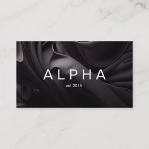 Modern Abstrakt Black Silke Fabric-bakgrund Visitkort