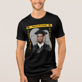 Modern Abstrakt Blob Geometri Foto Grad-fest T Shirt