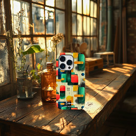 Modern Abstrakt block med Personlig Namn