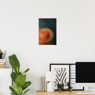 Modern Abstrakt Blockerat glas с färggradient Poster