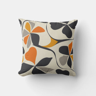 Modern Abstrakt Blommigt Cushion Kudde