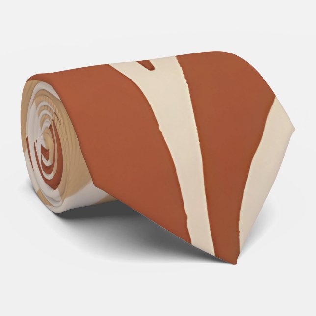 Modern Abstrakt Blommigt Neck Tie Slips (Rullad)