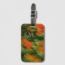 Modern abstrakt blomsterfoto konst med monogram