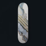 Modern Abstrakt Blue Bläck Design<br><div class="desc">Bilden för den här skateboard kommer från en originalmålning av alkohol bläck. Om du vill se den ursprungliga målningen följer du mig på Instagram @AlyMarieArt.</div>