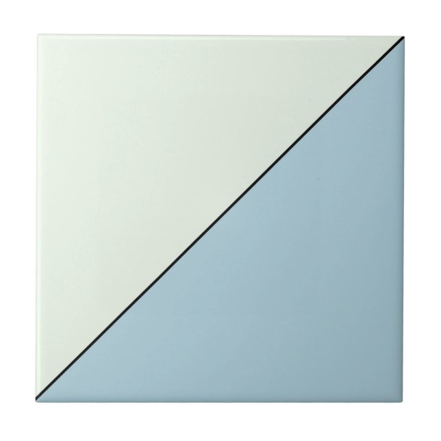 Modern Abstrakt Blue Geometric Triangle Kakelplatta (Framsidan)