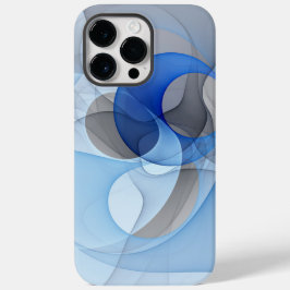 Modern Abstrakt Blue Grått Fractal Art Graphic