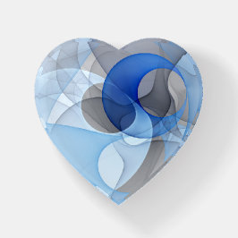 Modern Abstrakt Blue Grått Fractal Art Graphic