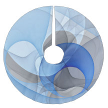 Modern Abstrakt Blue Grått Fractal Art Graphic